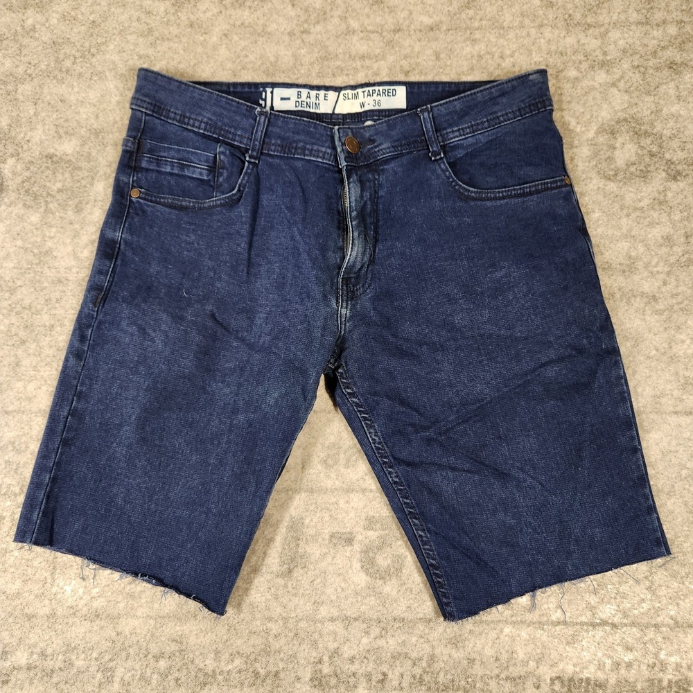 Bare Demin Shorts Men's 34 Blue Demin Jeans shorts Bermuda Casual Preppy
